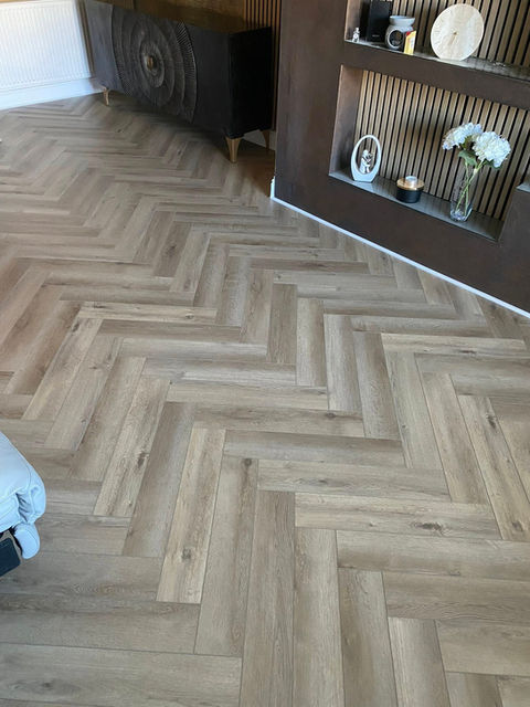 Herringbone flooring