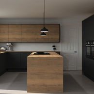 Black and Wood kitchen 2