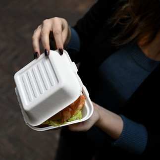 Small Chip Bagasse Food Box