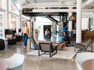 People congregating in a common area.