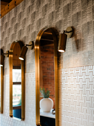 Hospitality area design in High Point Lighting Showroom