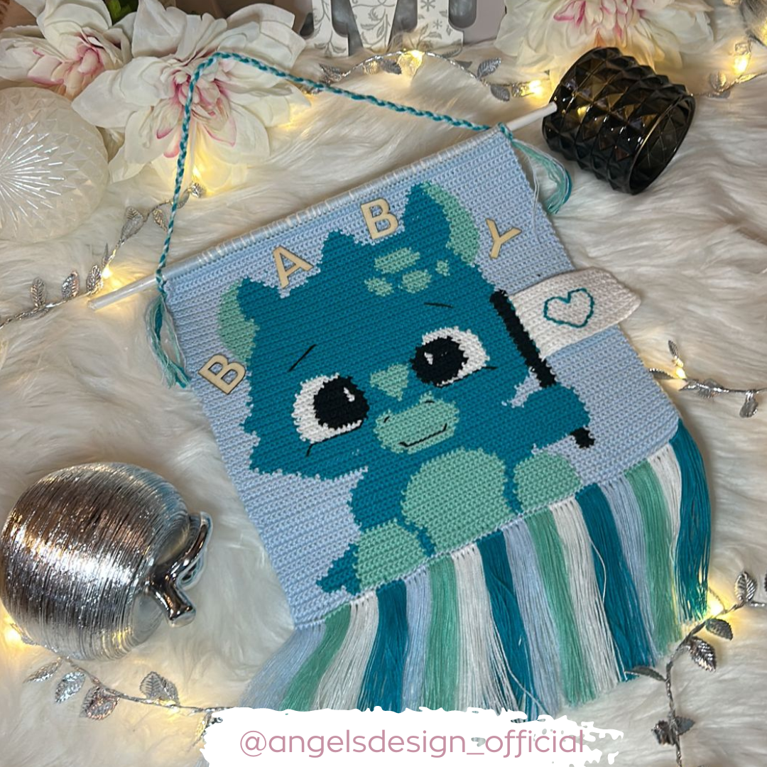 Wandbild /Wandhänger Babydrache "Avery"