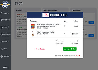 Incoming Orders