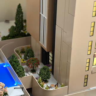  مجسم معماري عقاري مصغر من إنتاج شركة مونومنتس معالم، صنع في المملكة العربية السعودية Architectural real estate scale model by Monuments, manufactured in Saudi Arabia