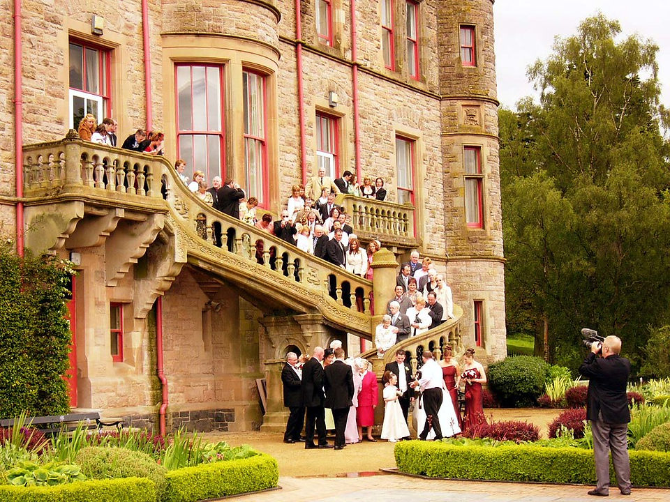 Wedding photo with the Family at Belfast, Northern Ireland
