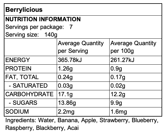 Thumbnail: Berrylicious                      3 x 1kg Value Smoothie Packs