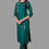 Thumbnail: GREEN TRADITIONAL EMBROIDERED KURTI WITH BOTTOM