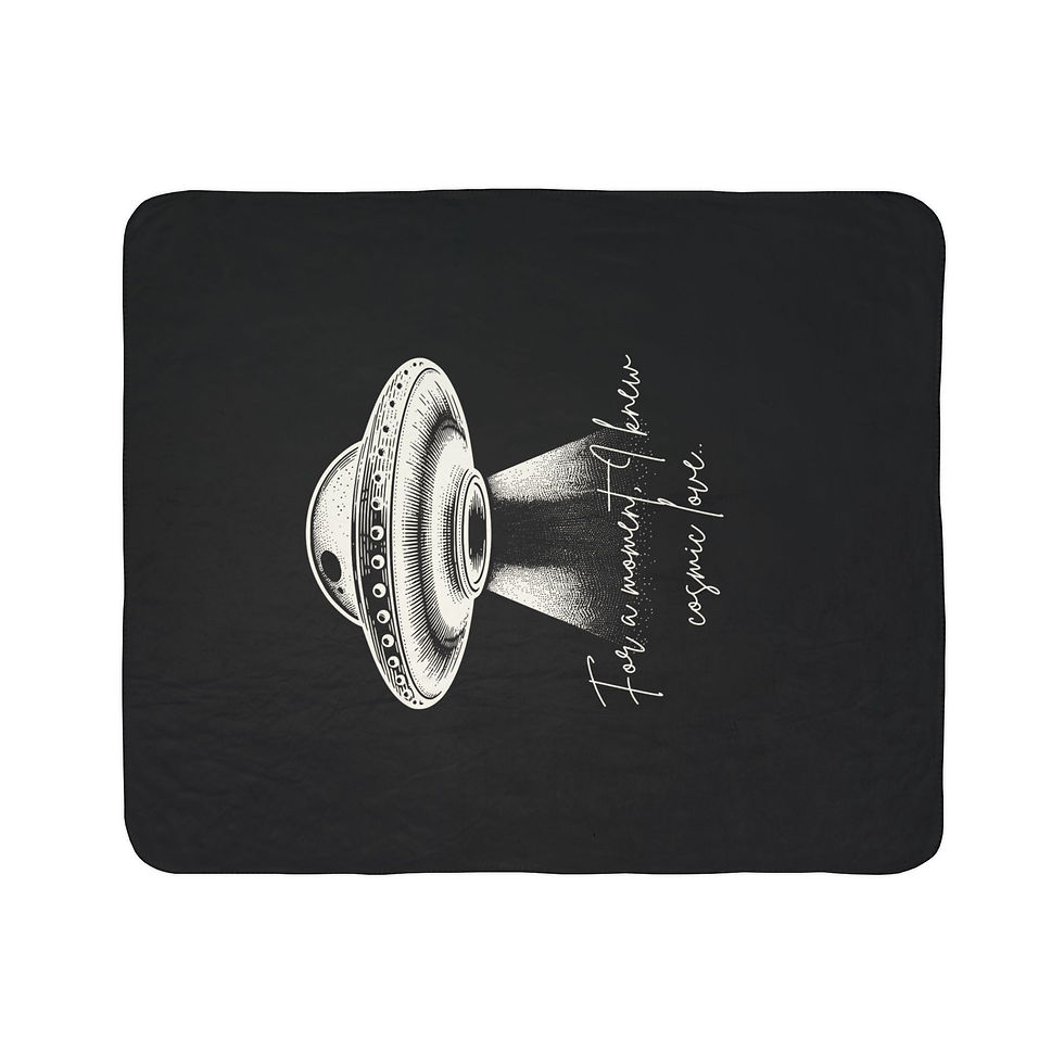 Thumbnail: Cosmic Love Fleece Sherpa Blanket