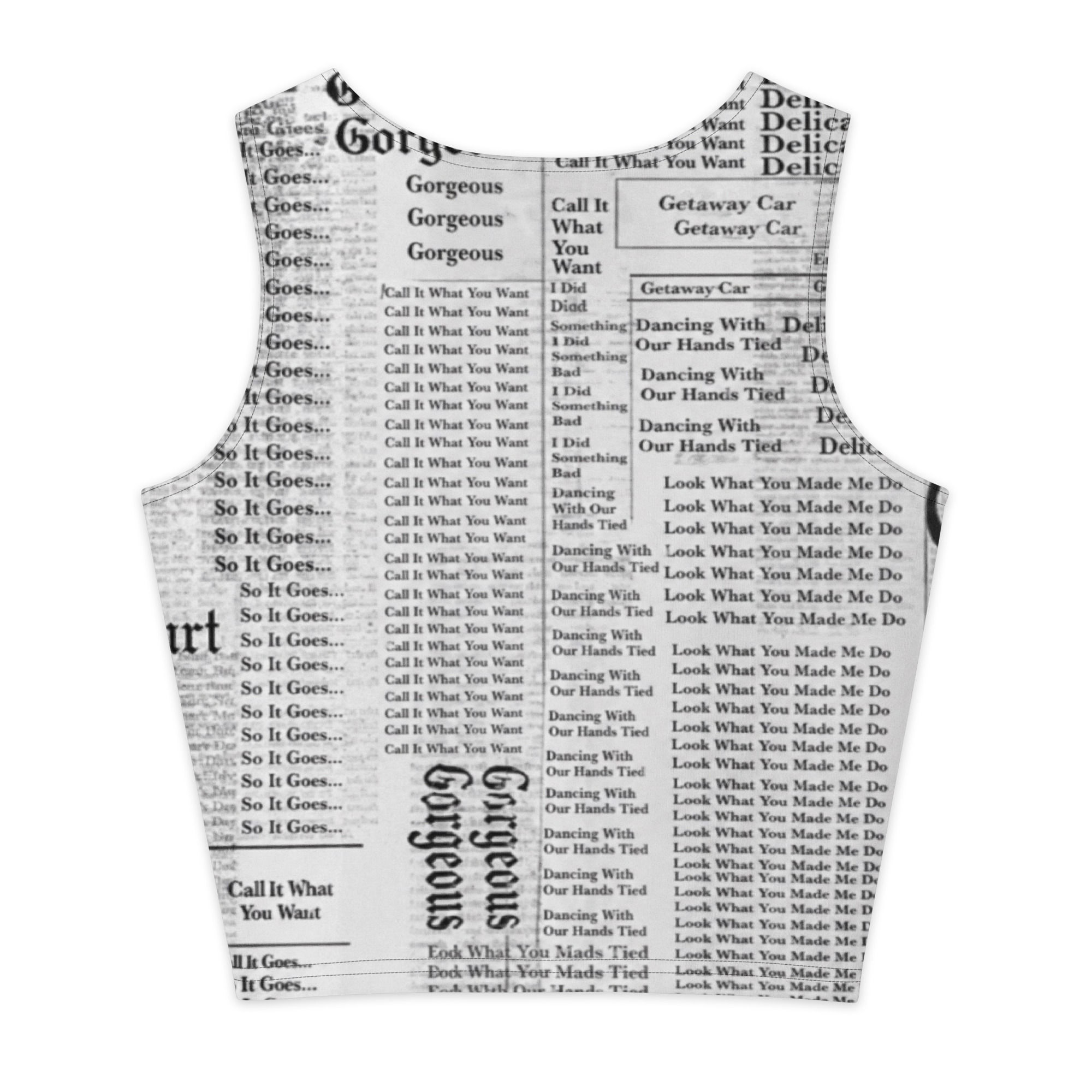 Newprint Cotton Crop Top