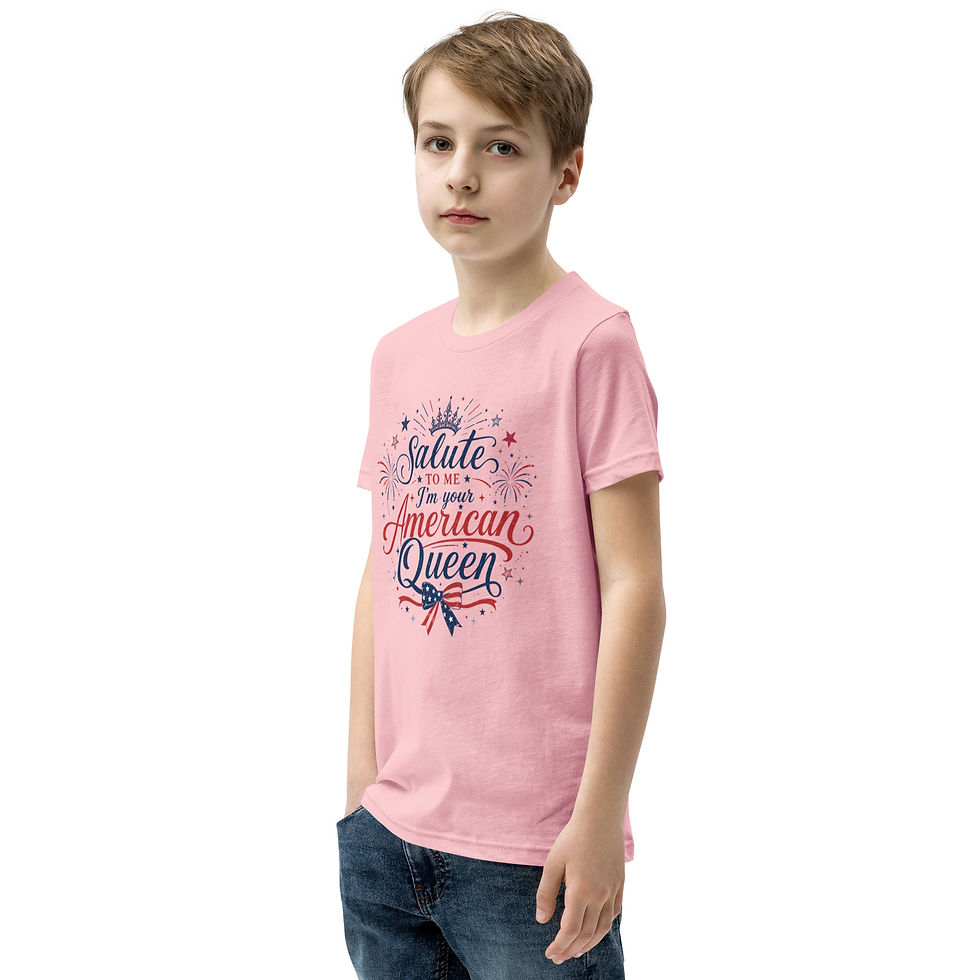 Thumbnail: Youth "American Queen" Short Sleeve T-Shirt