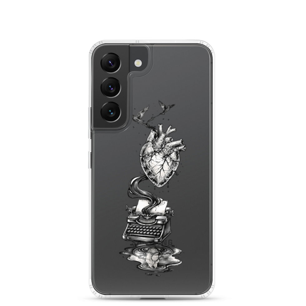 Thumbnail: Tortured Poet's Typewriter Clear Case for Samsung®
