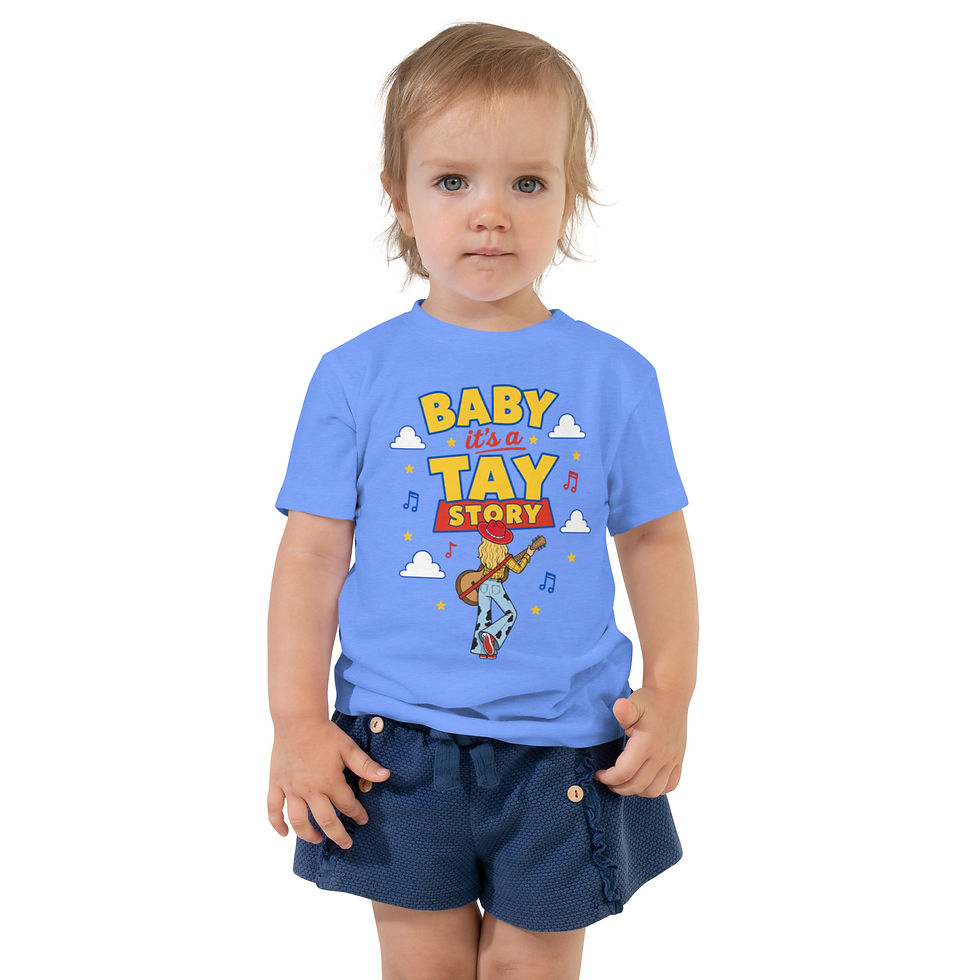 Thumbnail: Toddler "Baby It's A Tay Story" Tee