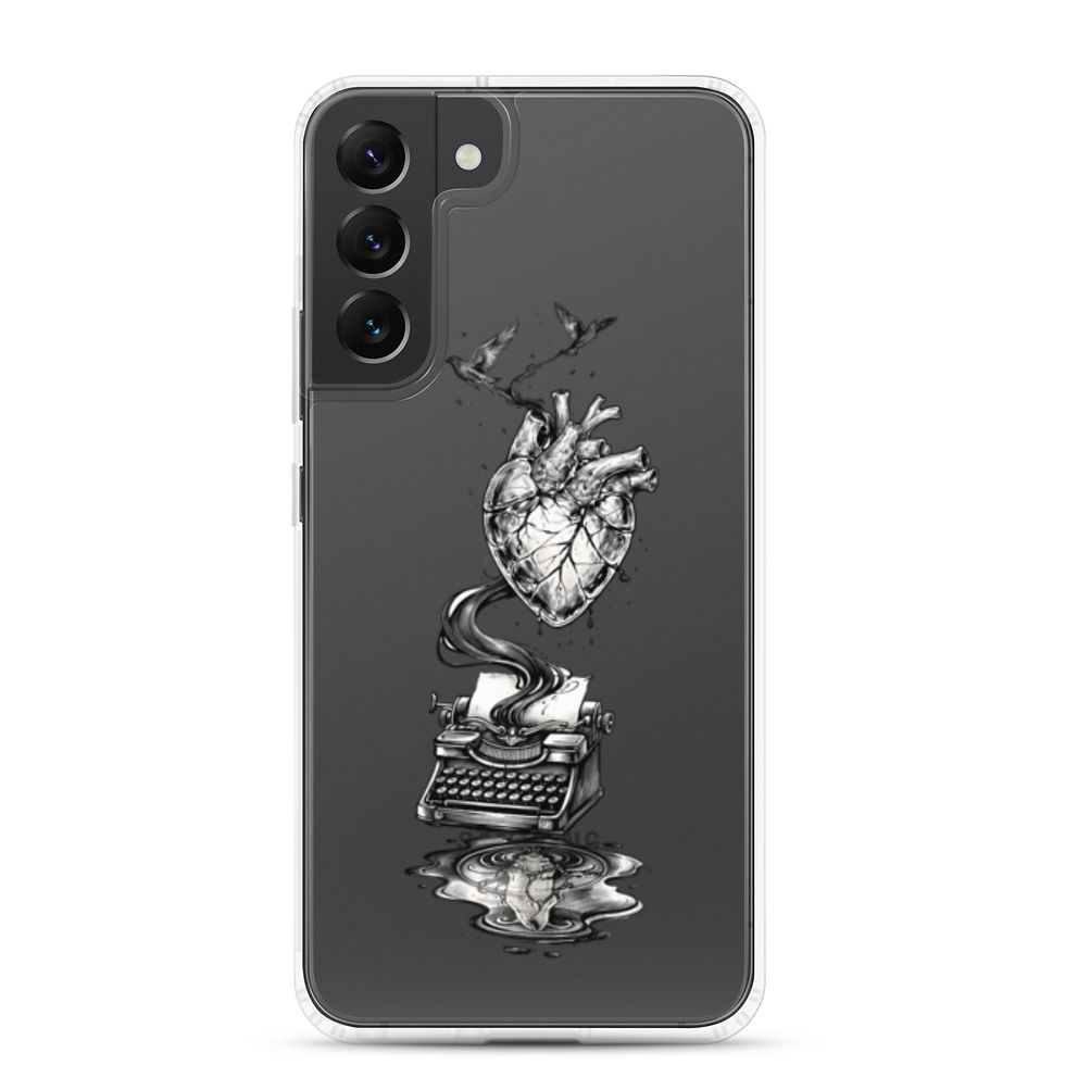 Thumbnail: Tortured Poet's Typewriter Clear Case for Samsung®