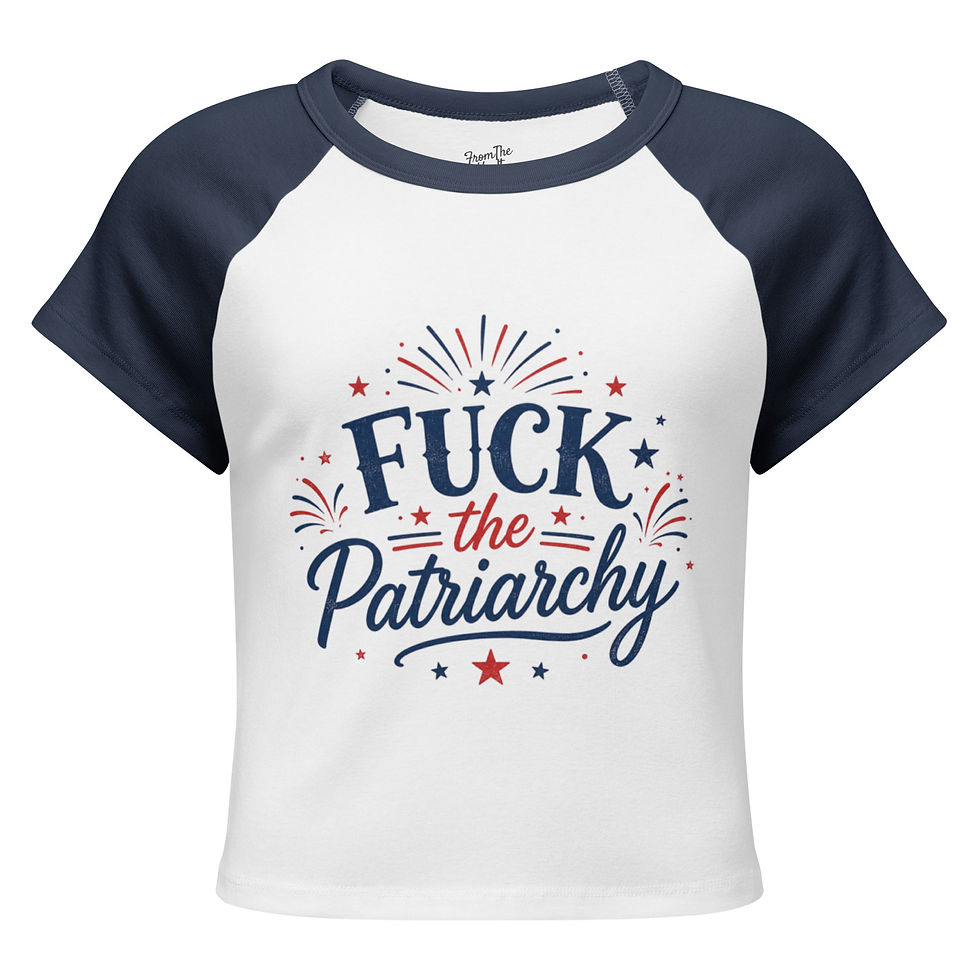 Thumbnail: Women’s  "Fuck The Patriarchy" baby tee