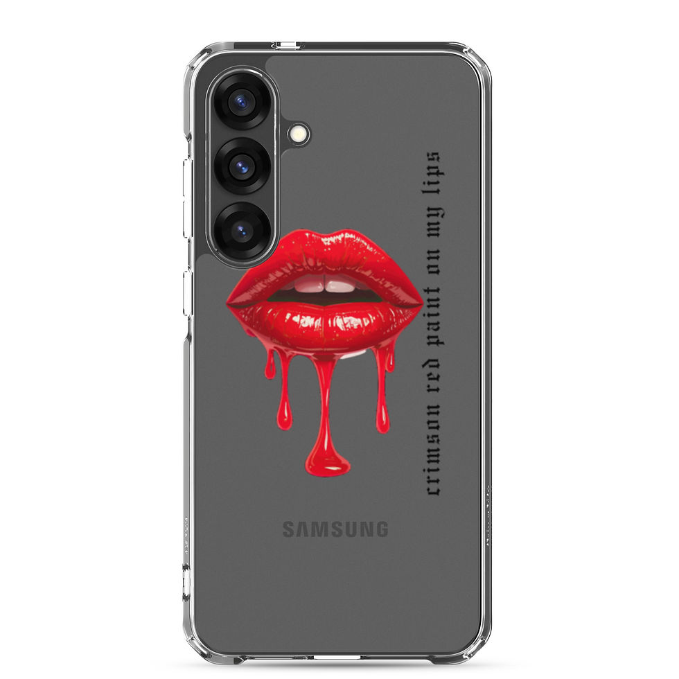 Thumbnail: Crimson Red Paint Clear Case for Samsung®