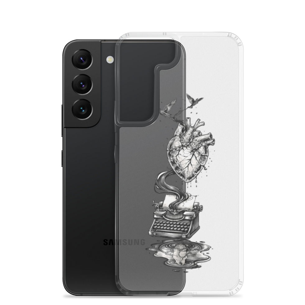 Thumbnail: Tortured Poet's Typewriter Clear Case for Samsung®