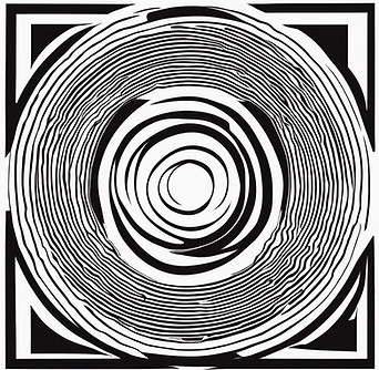3 concentric circles symbolising a rippl