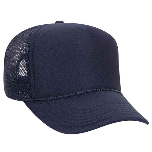 Thumbnail: OTTO CAP 5 Panel Mid Profile Mesh Back Trucker Hat Polyester Foam Front