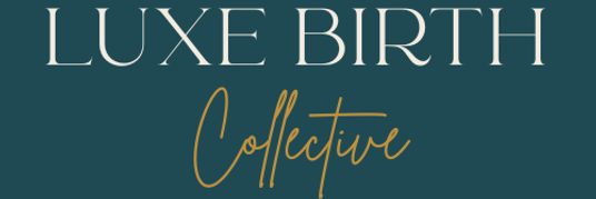 Luxe Birth Collective Logo with green background