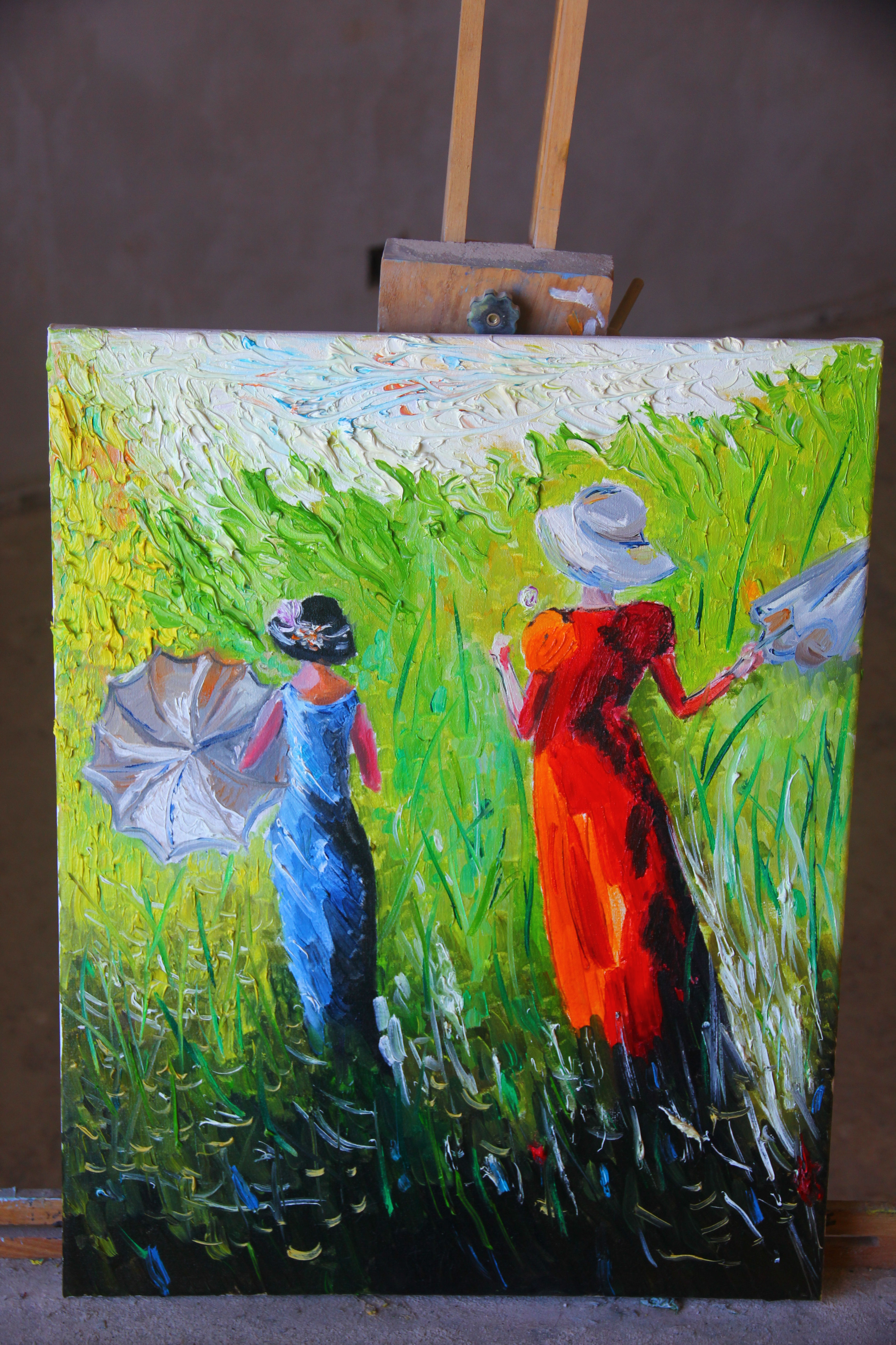 Zwei Damen auf der Wiese