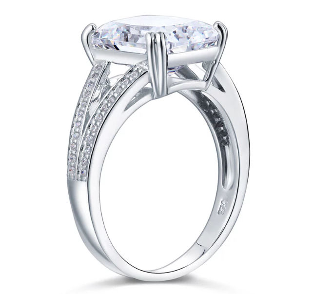 Thumbnail: Luxury Ring Anniversary 6 Carat 925 Silver Ladies