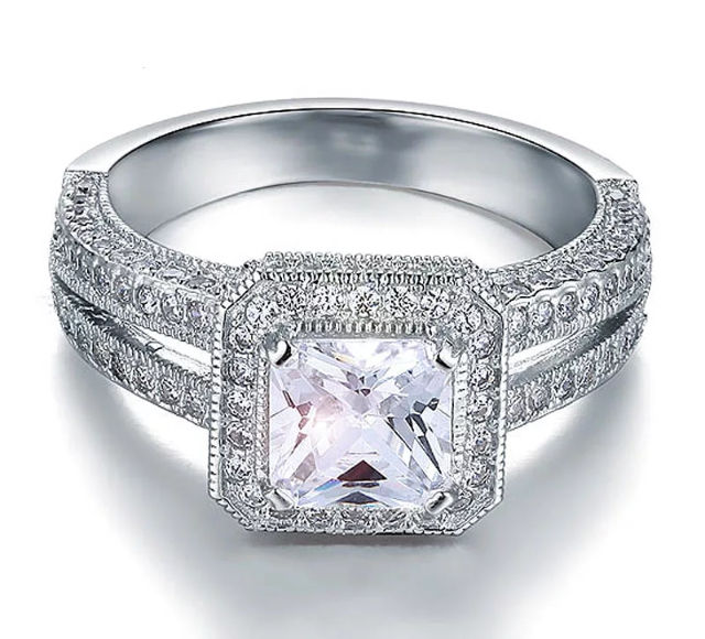 Thumbnail: Vintage Style 1.5 Ct 925 Silver Ladies