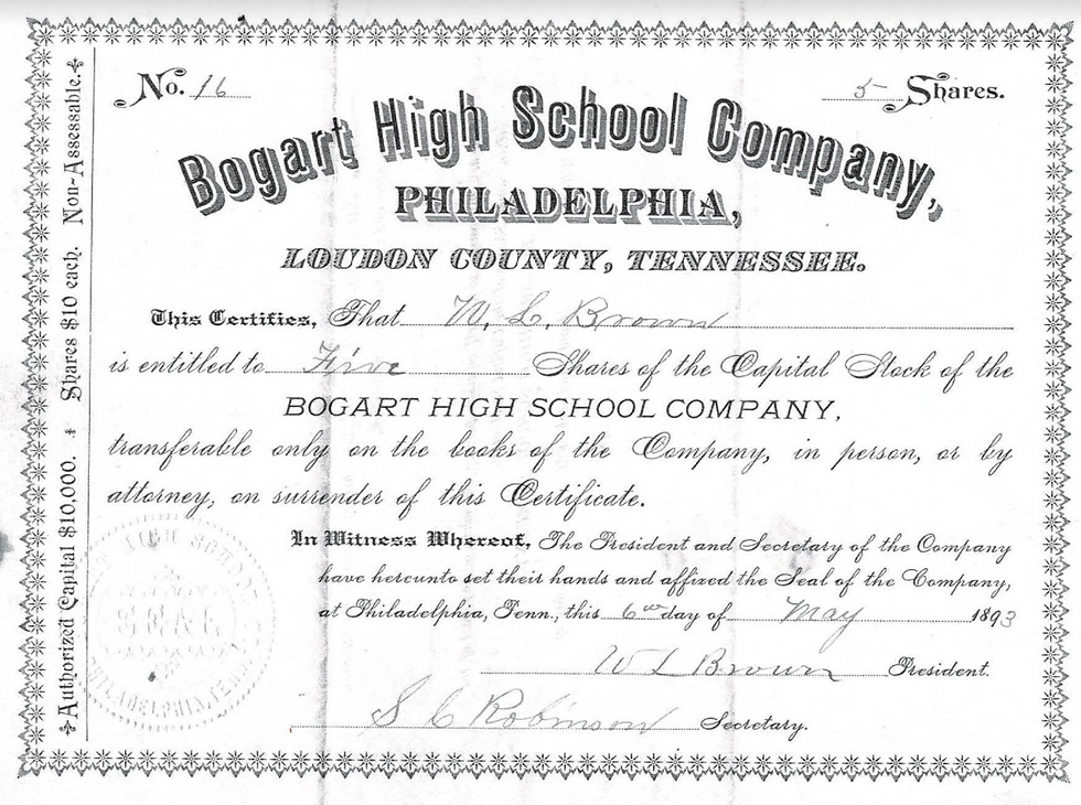 Bogart High School Company