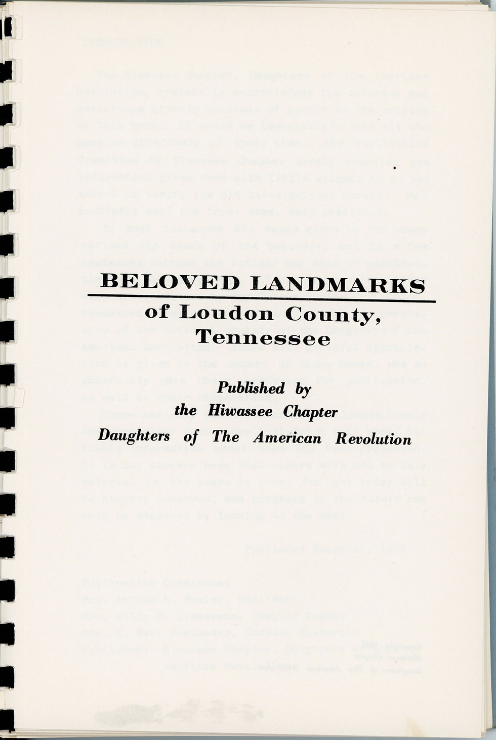 Beloved Landmarks of Loudon County