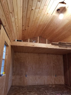 Loft in tiny house