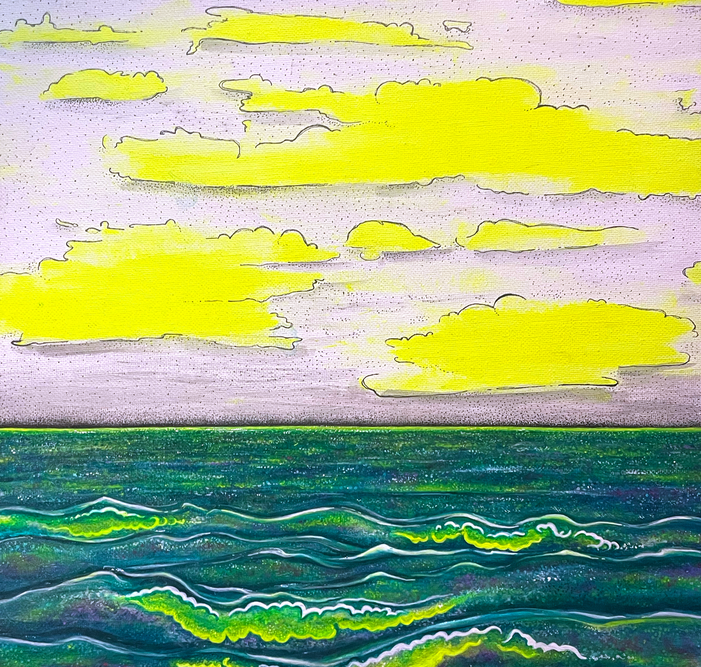 Neon Splash | 12"x12"