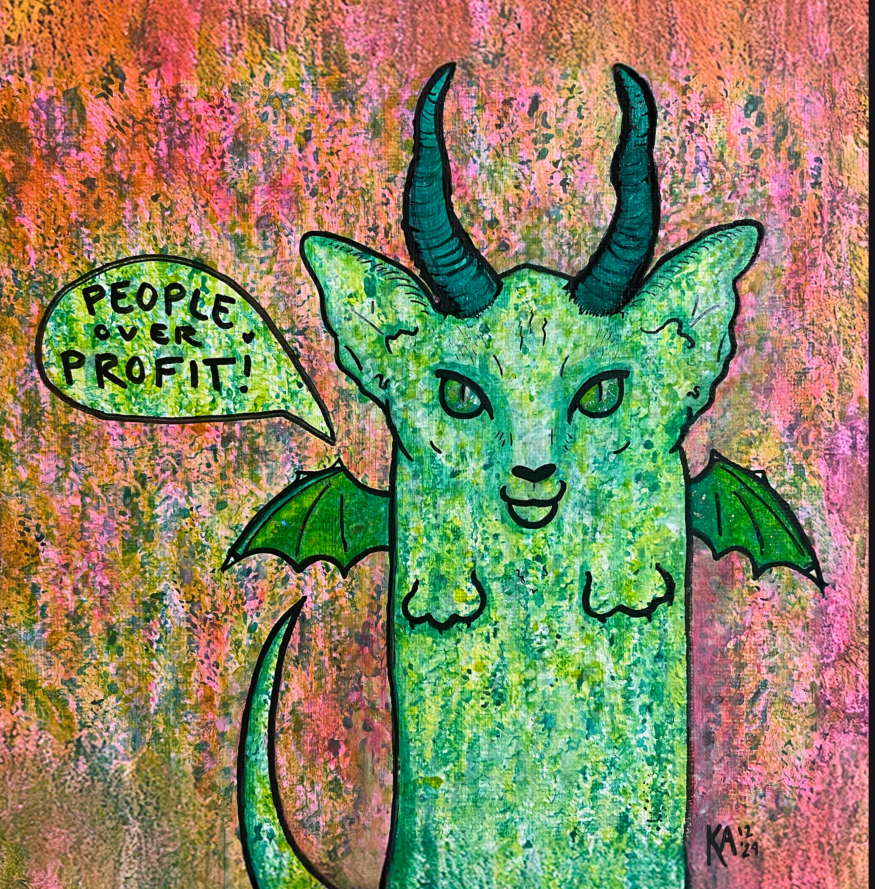People Over Profit | 8"x8"