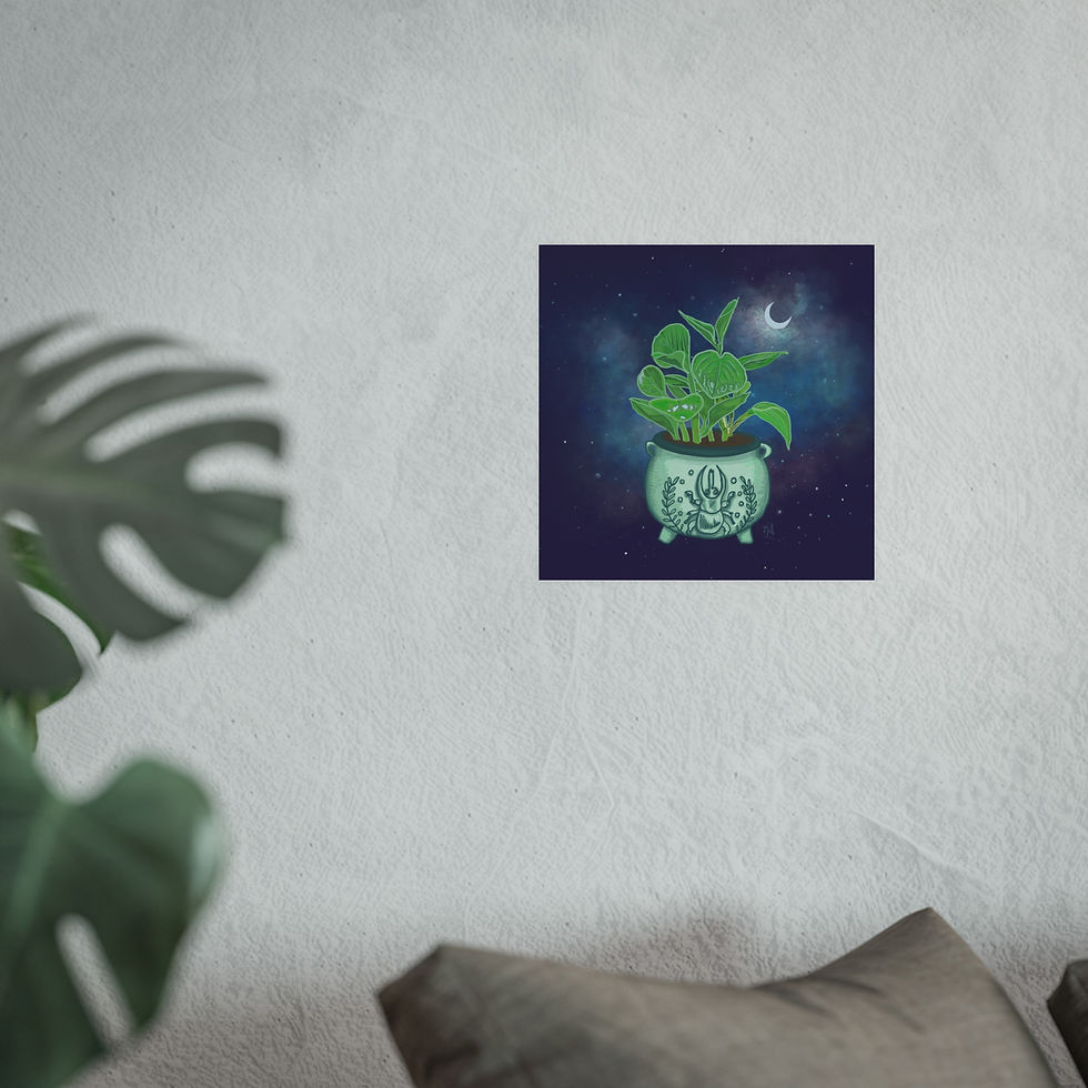 Thumbnail: Beetle Cauldron Planter | Fine Art Print