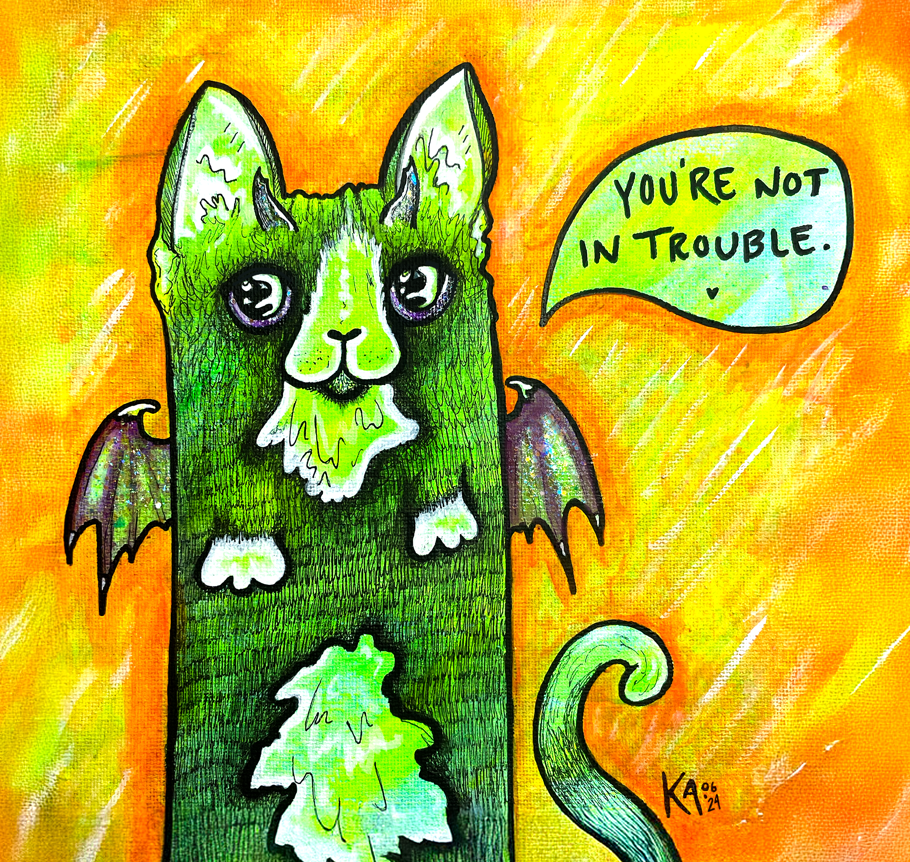 You’re Not in Trouble | 8"x8"