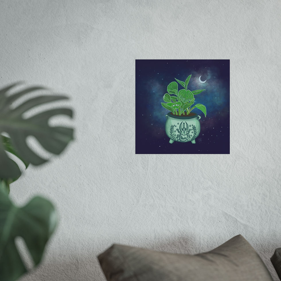 Thumbnail: Beetle Cauldron Planter | Fine Art Print