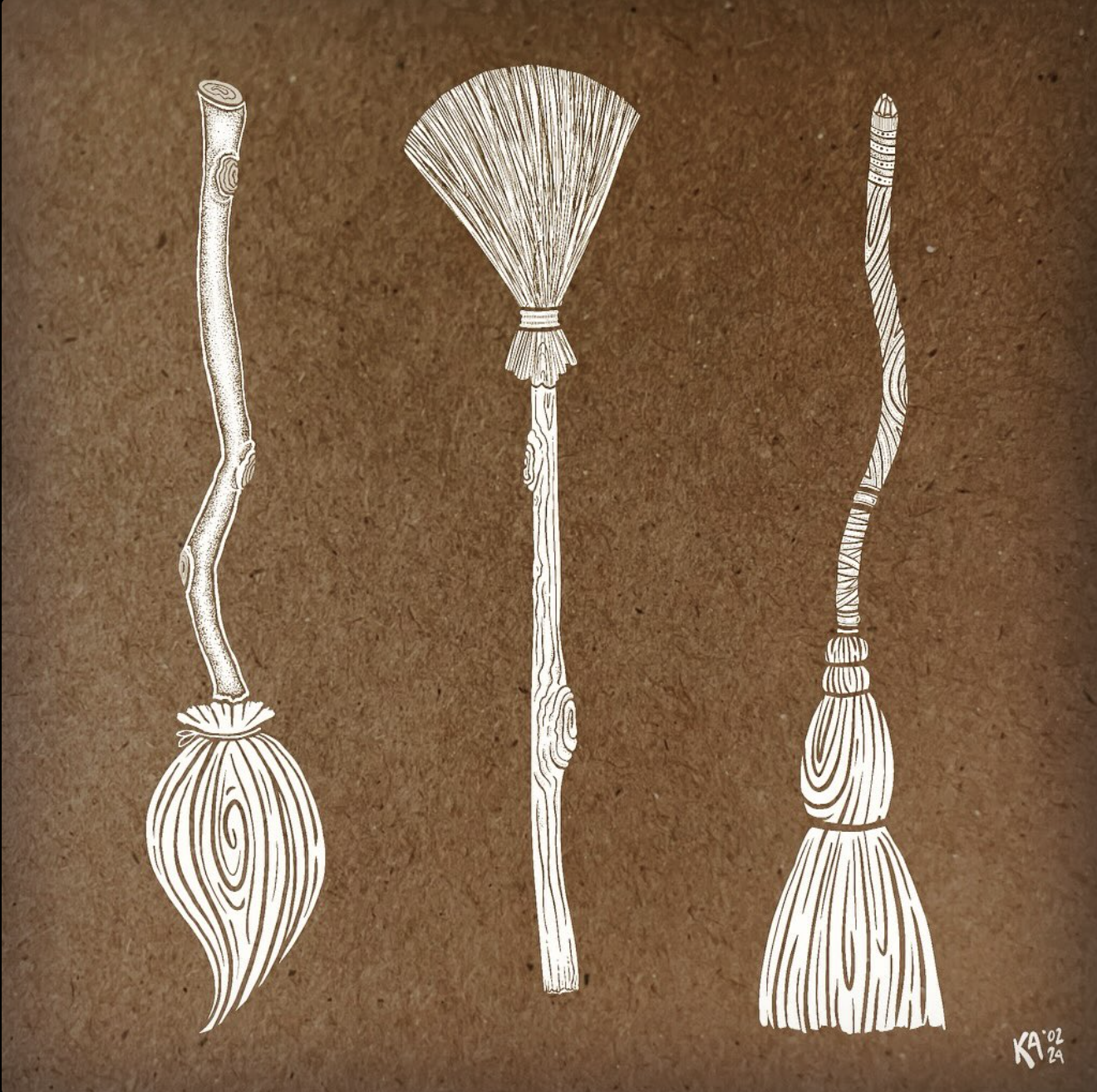 The Three Brooms | Canvas Print