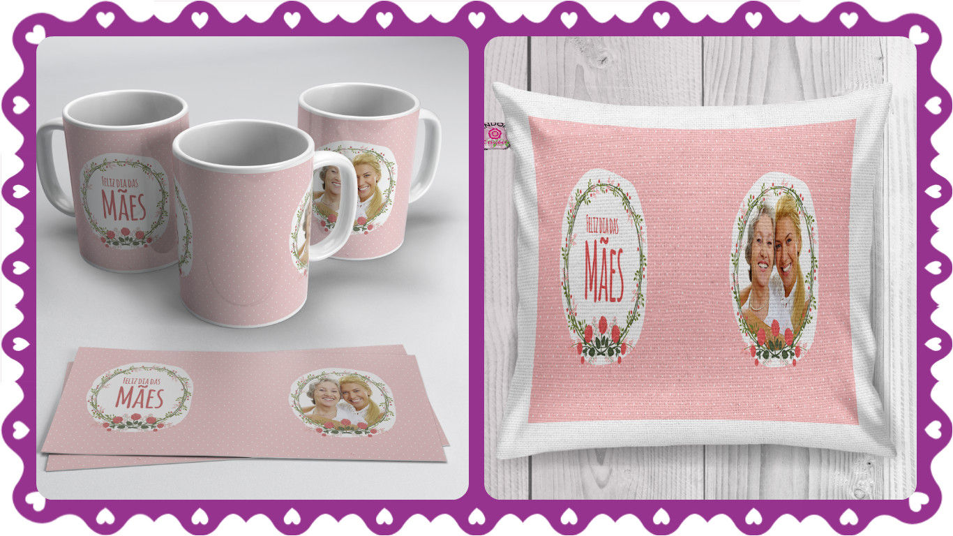 Kit Dia das Mães 1 (almofada + caneca)