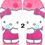 Miniatura: Chinelo estampado Hello Kitty