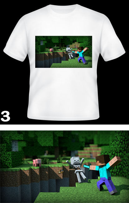 Miniatura: Camiseta infantil Minecraft Coleção 1