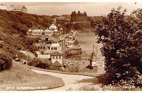 Grand Hotel 1867+, Childrens Corner, Cliff Lift (South Bay) 1875+, Spa Complex 1879+, Spa Gothic Saloon 1839-1858, Scarborough South Bay