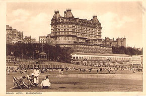 Grand Hotel 1867+, Grand Restaurant 1871-1950, Aquarium Top, Aquarium 1877-1968, Town Hall 1846+, Nicholas Cliff, Grand Ice Rink 1909-1942, Aquarium (Gala Land) 1925-1966, Scarborough South Bay