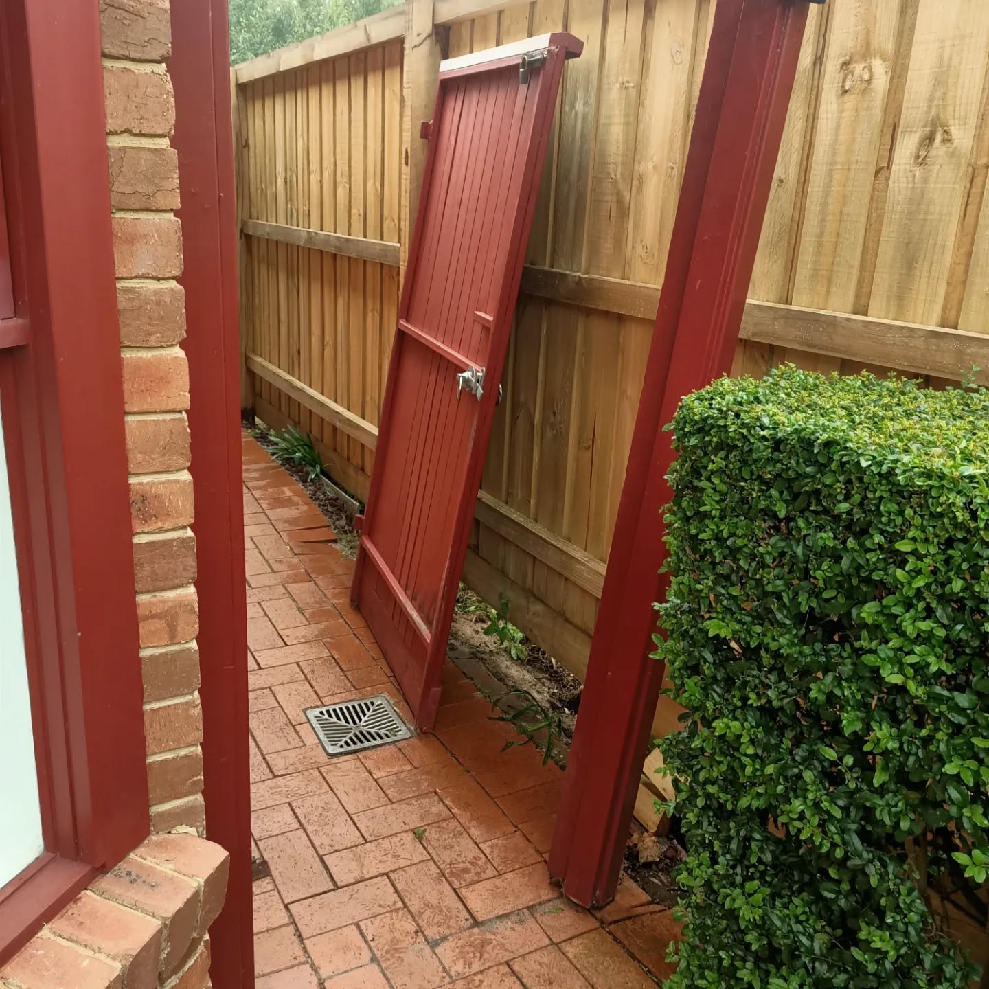 Removed gate, replaced hinges and added new closure to ensure lasts for another 15 years