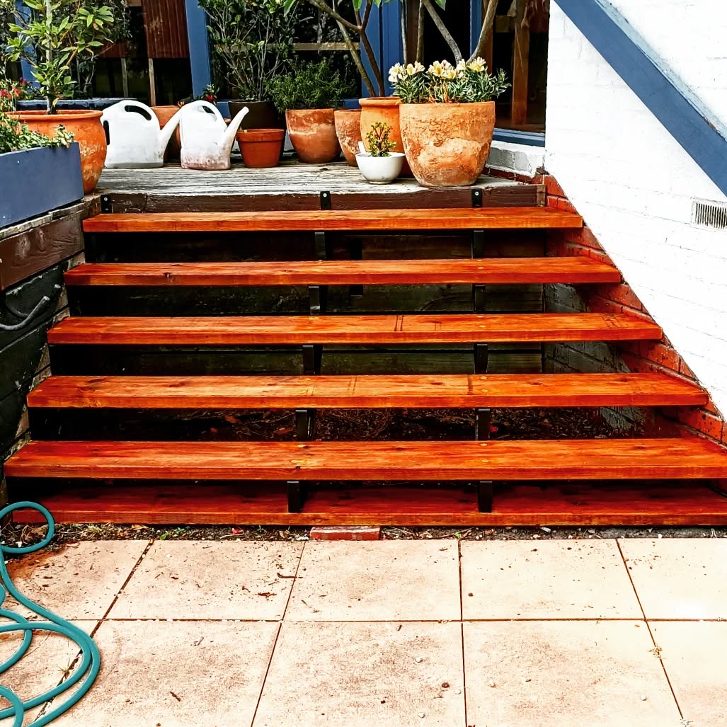 Design of stairs, through to installation, finishing with staining and sealing for longevity