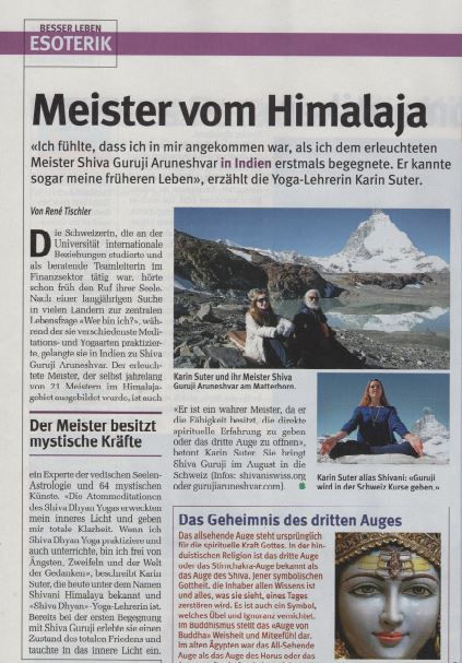 Article Swiss Magazine Glueckpost July 2017