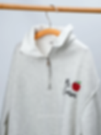 Personalized Teacher Quarter Zip Sweatshirt: Embroidered Apple Design