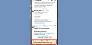 #每日第一手國外社群新知 #數位社群行銷平台的變化【LinkedIn 推出在行動裝置上回復特定 DM 的選項】