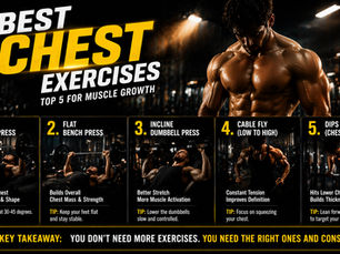 🔥 Best Chest Exercises: Top 5 for Muscle Growth