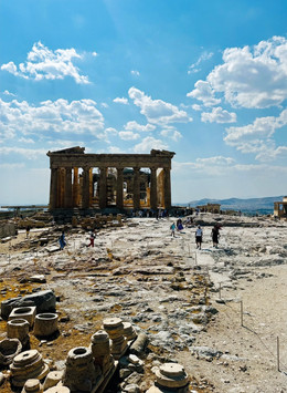 View of the Parthenon in Athens, Greece