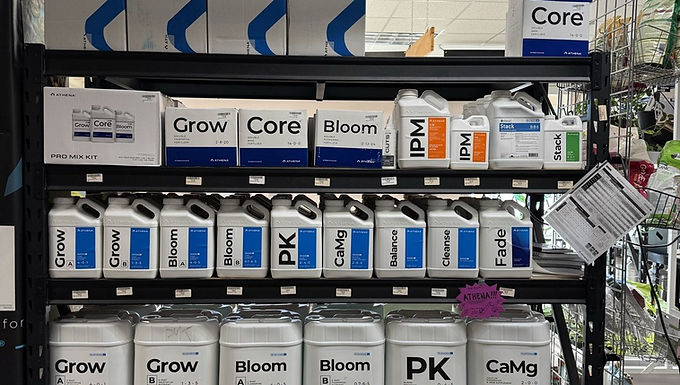 Athena nutrient bay at Green Zone Grow Shops, photographed October 9, 2026