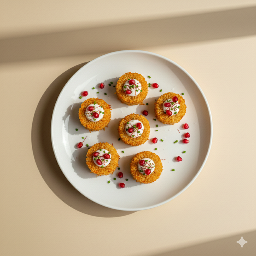 Mini Tahdig Cups (Crispy Rice Bites)