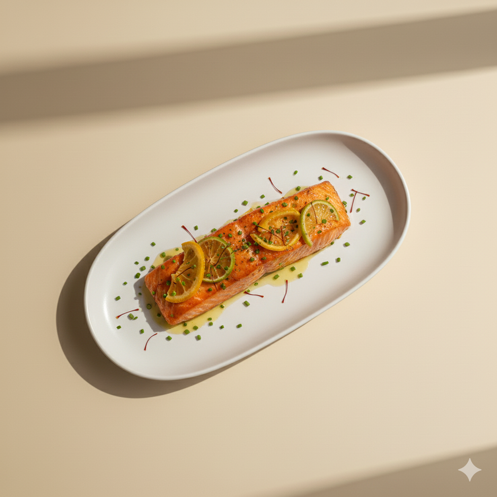 Saffron & Citrus Glazed Salmon